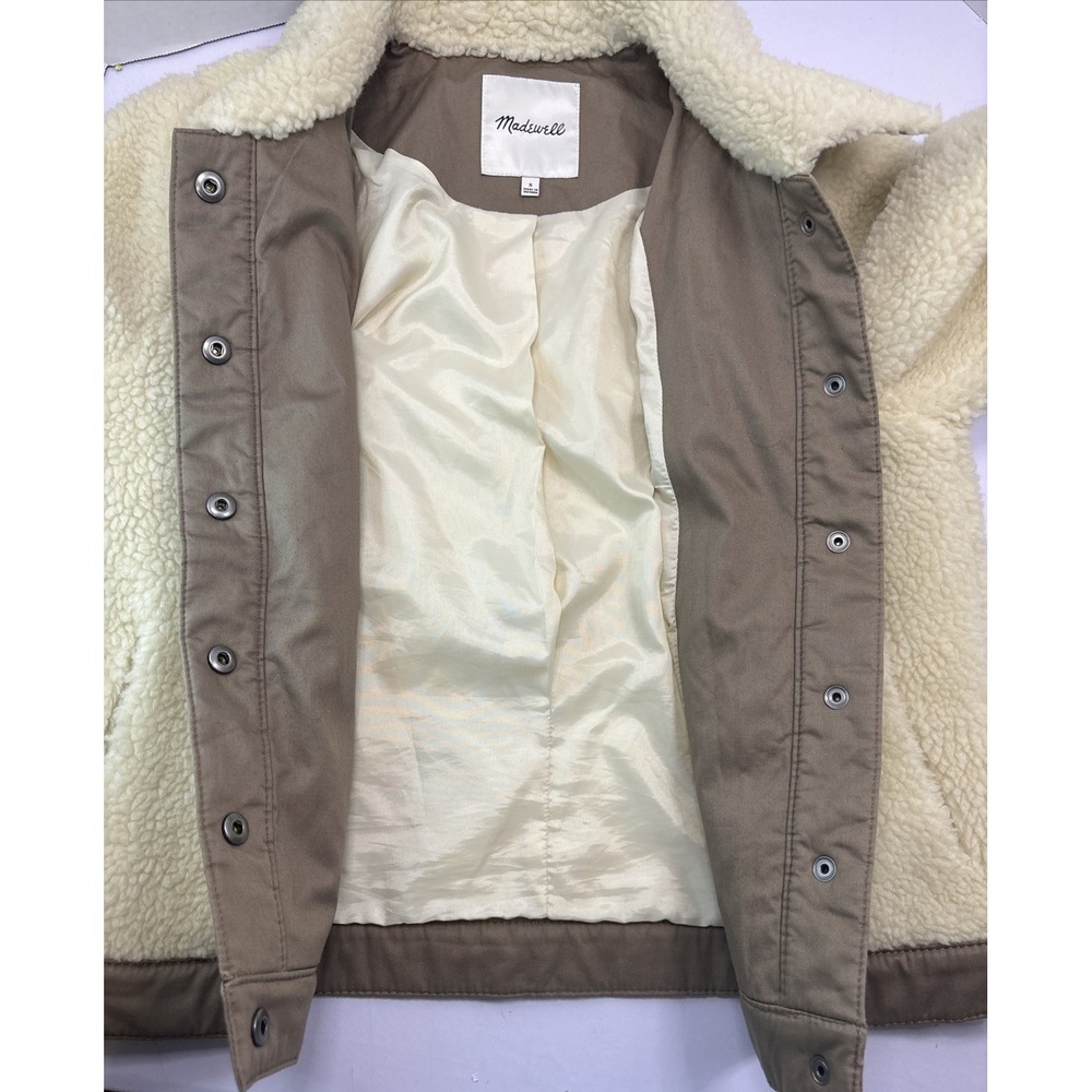 Madewell Cream Sherpa Jacket - Picture 6 of 16
